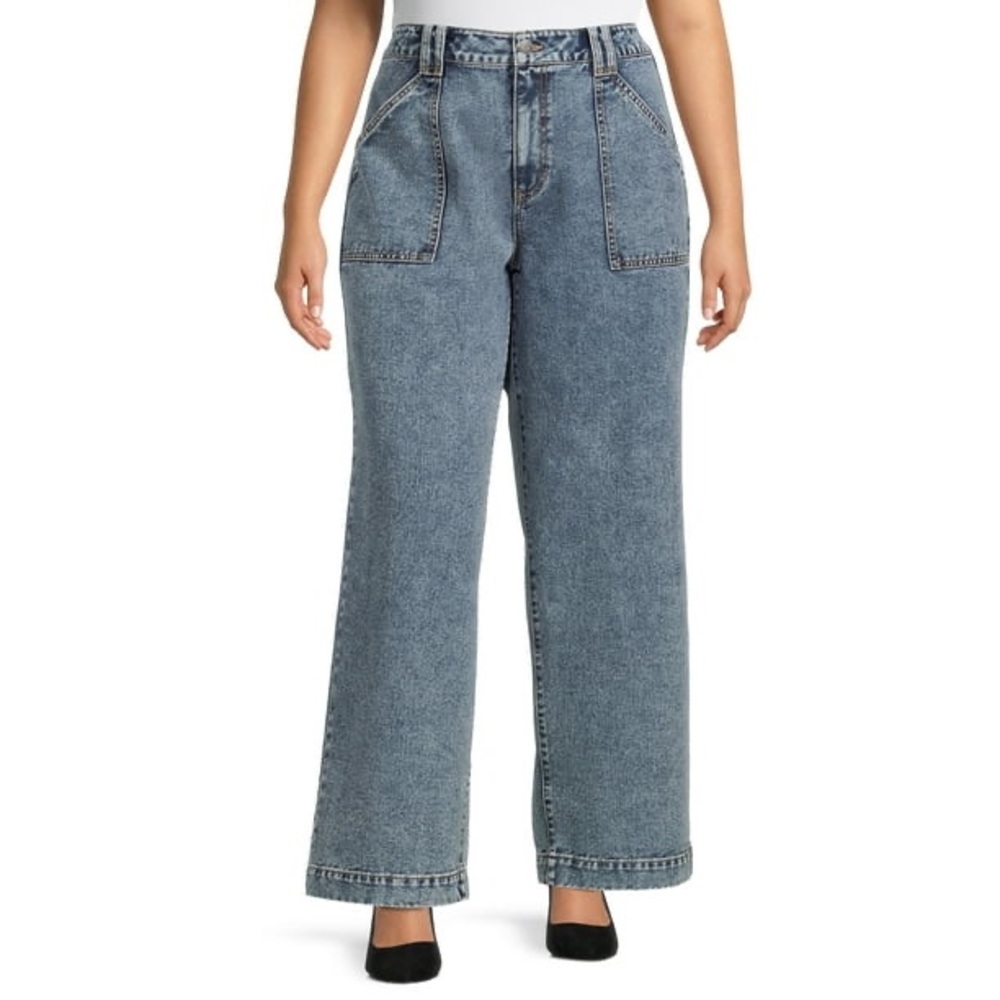 Terra & Sky | Wide Leg Jeans | Size 16W | NWT | Sold Out Online